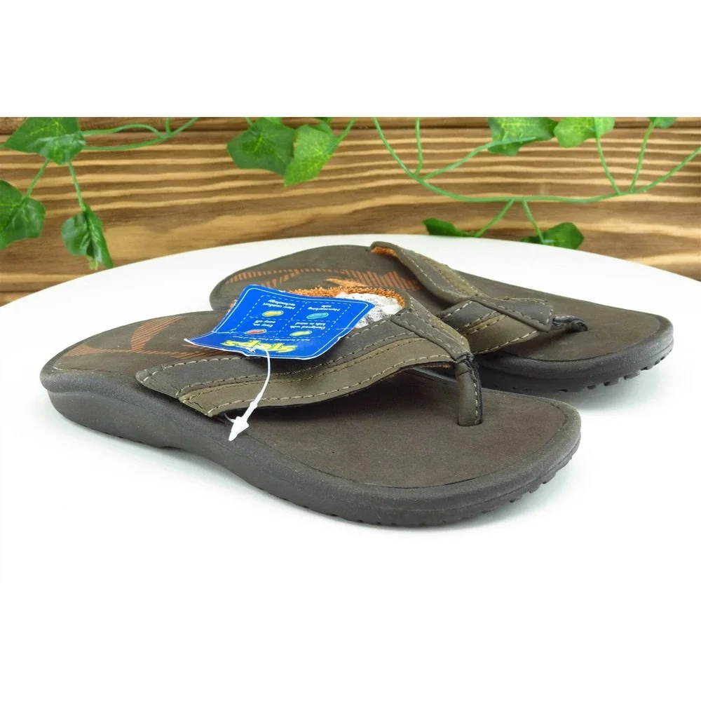 Sonoma Toddler Boys 12 Medium‎ Brown Flip Flop Synthetic